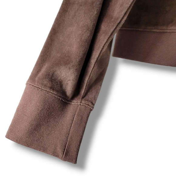 Aerie Velour Cropped Zip Up Hoodie, XXL - Picture 5 of 6